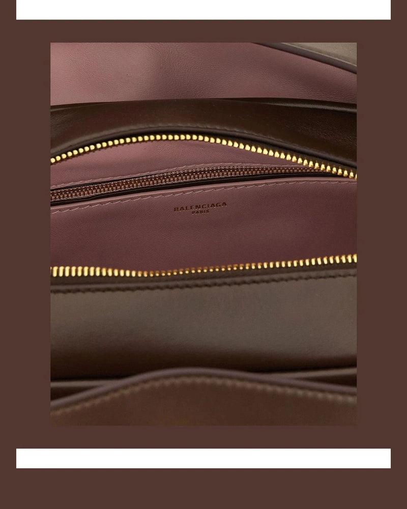 Balenciaga Satchel Bag in brown, Lamb Leather — view 4