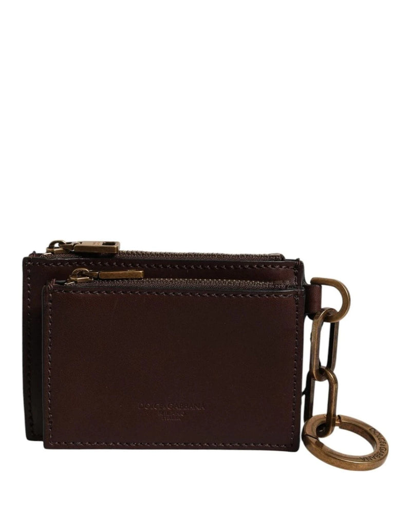Dolce & Gabbana Key Case in brown, Calf Leather