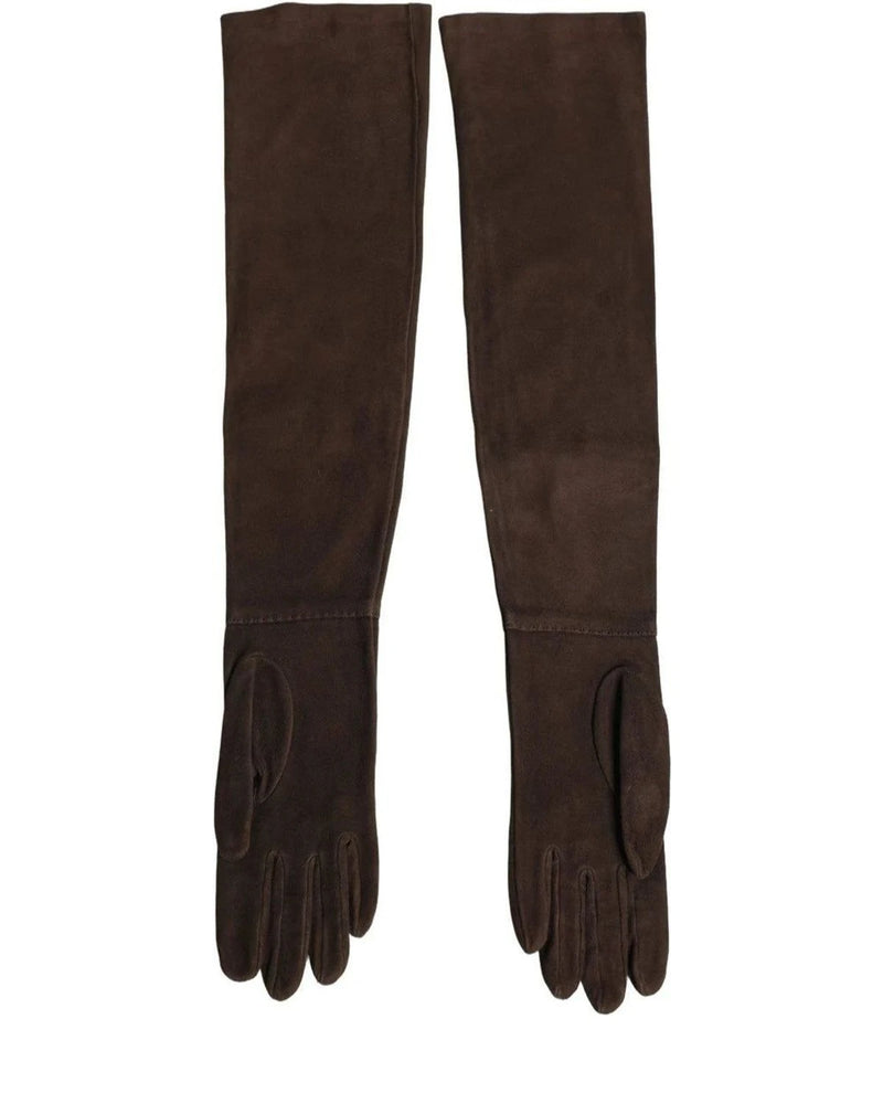 Dolce & Gabbana Gloves & Mitten in brown, Genuine Leather — view 2