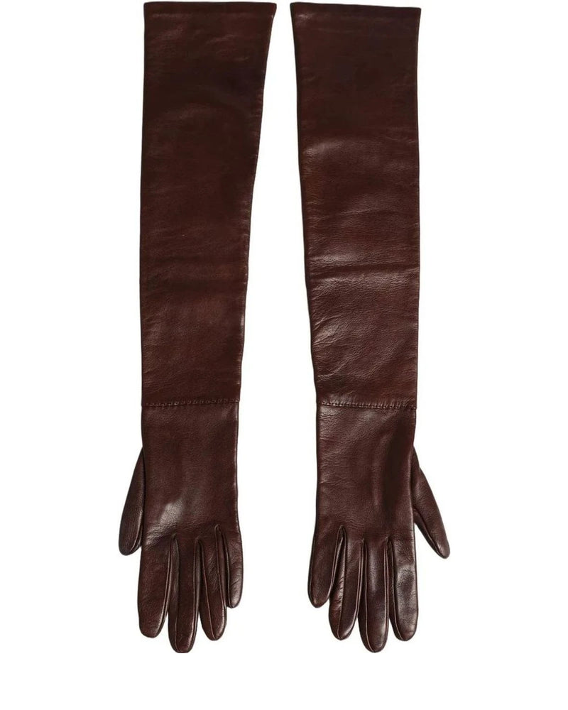 Dolce & Gabbana Gloves & Mitten in brown, Genuine Leather