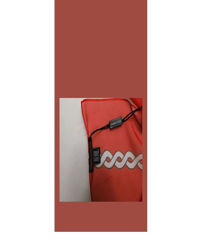 Dolce & Gabbana Scarves & Shawl in red, Silk — view 3