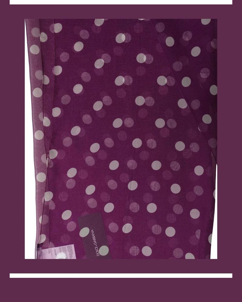 Dolce & Gabbana Scarves & Shawl in purple, Silk — view 2