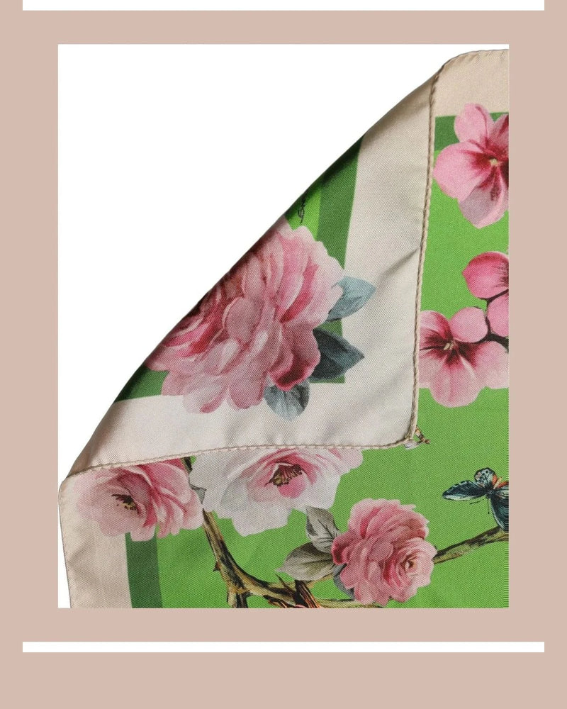 Dolce & Gabbana Scarves & Shawl in green, Silk — view 2