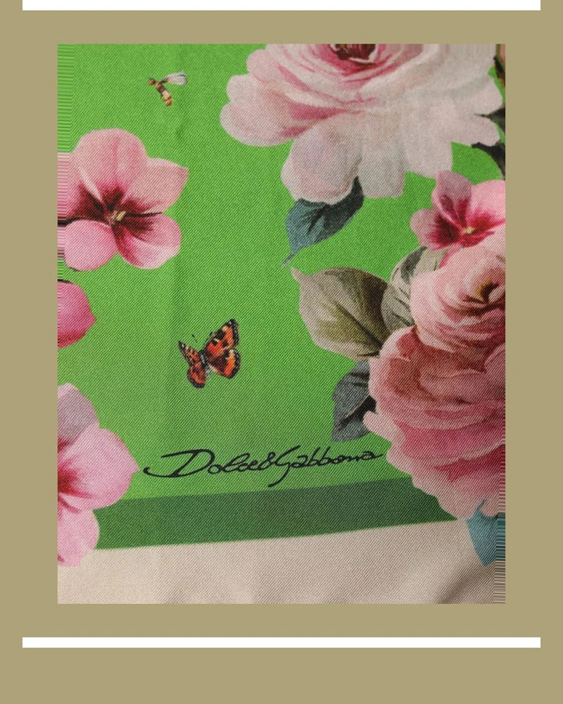 Dolce & Gabbana Scarves & Shawl in green, Silk — view 3