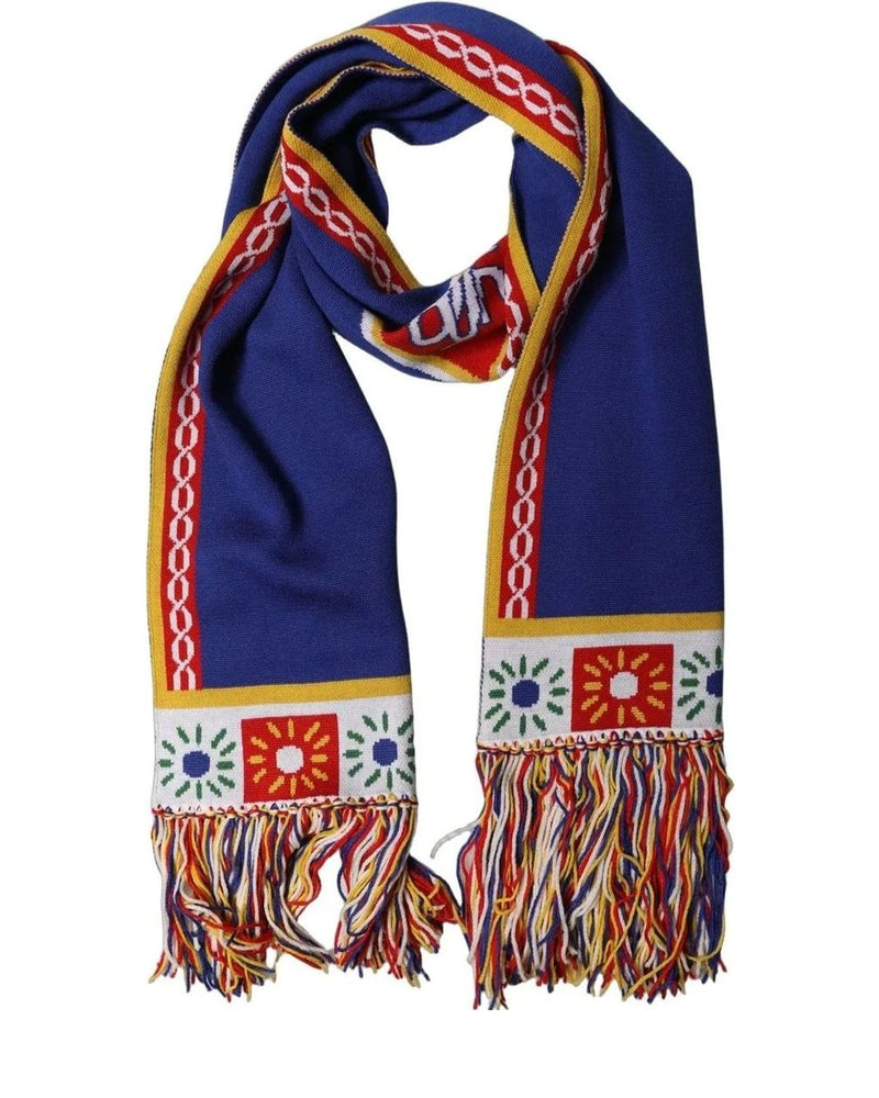 Dolce & Gabbana Scarves & Shawl in blue, Virgin Wool