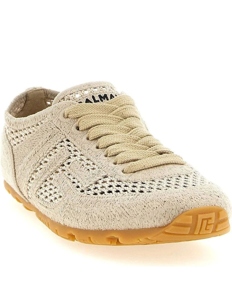 Balmain Sneakers in beige, Cotton — view 2