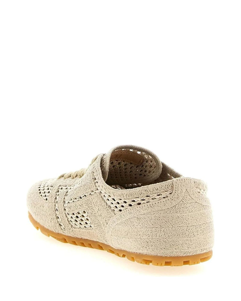 Balmain Sneakers in beige, Cotton — view 3