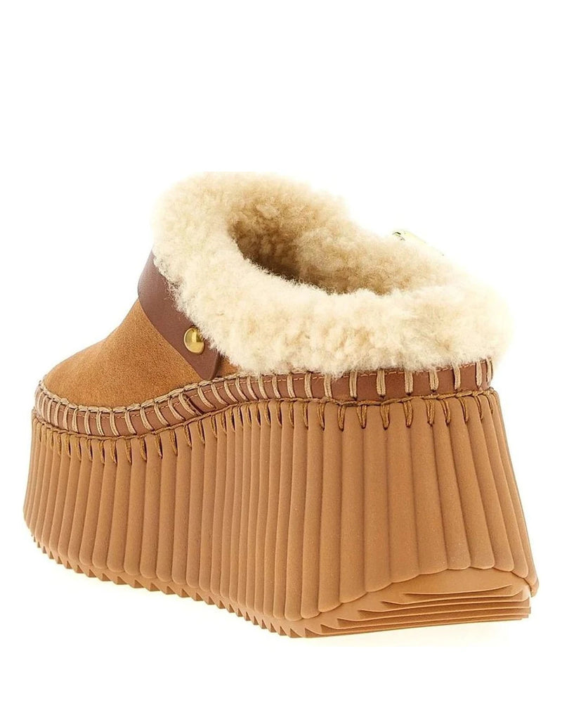 Chloé Wedges in brown, Cow Leather — view 3