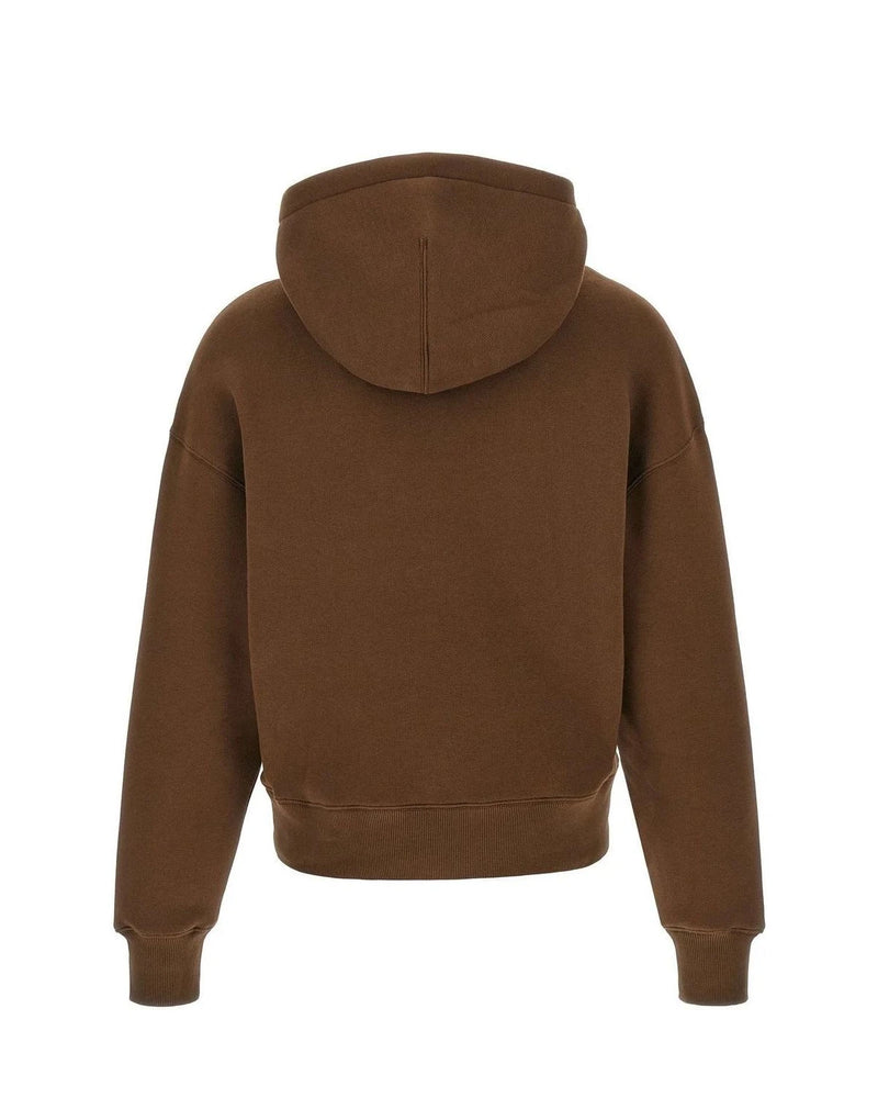 Ami Paris Hoodie in brown, Cotton — view 2