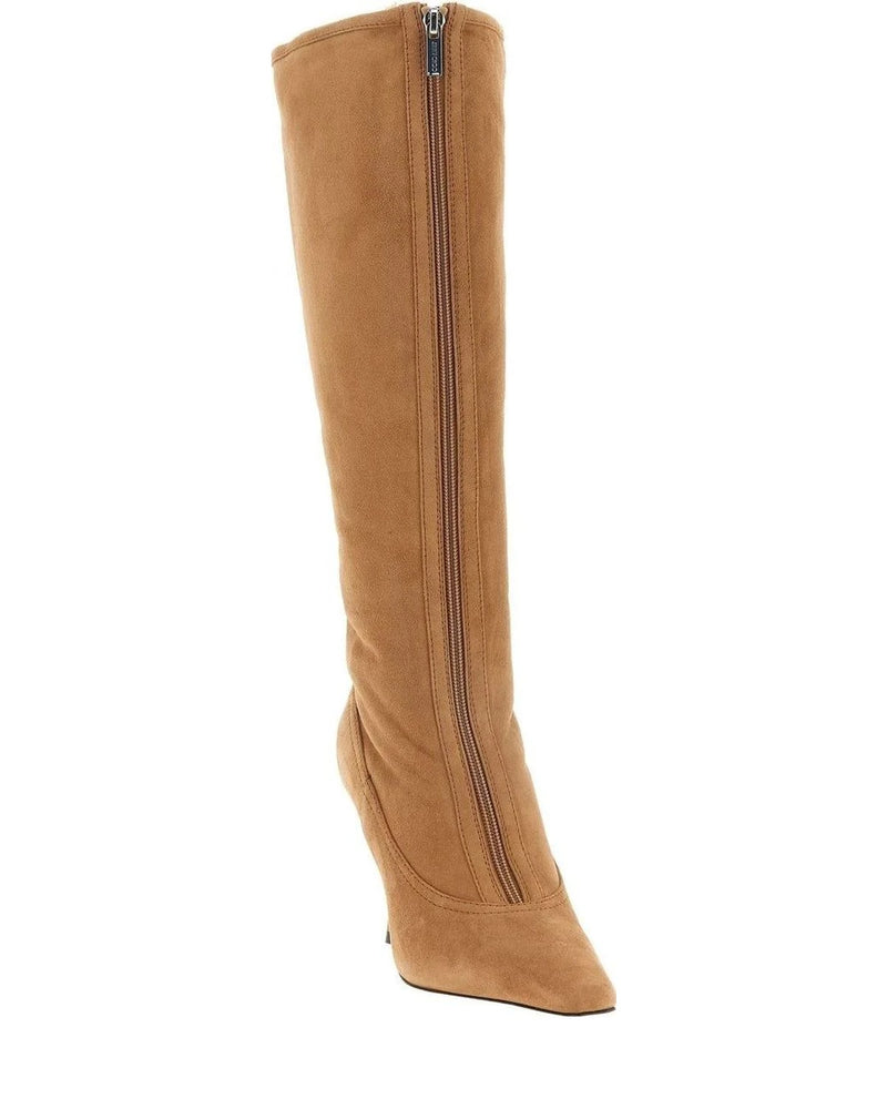 Jimmy Choo Knee High Boots in beige, Lamb Leather — view 2