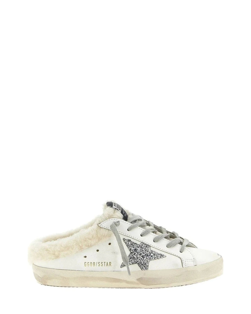 Golden Goose Slides in white, Leather
