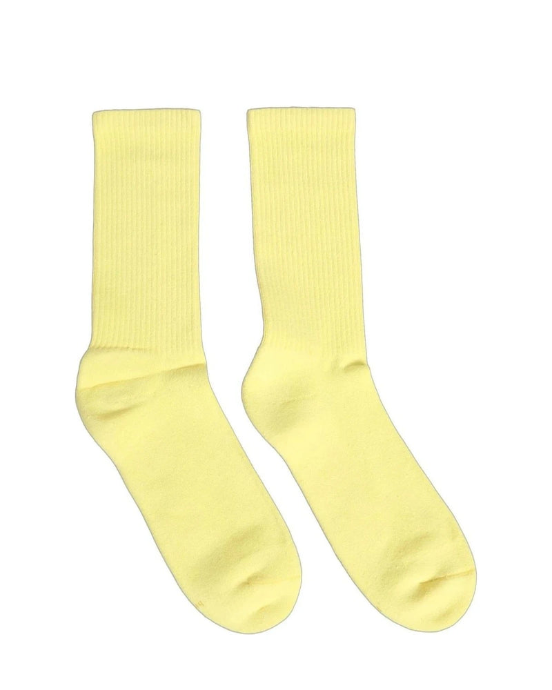Dolce & Gabbana Crew Sock in yellow, Cotton