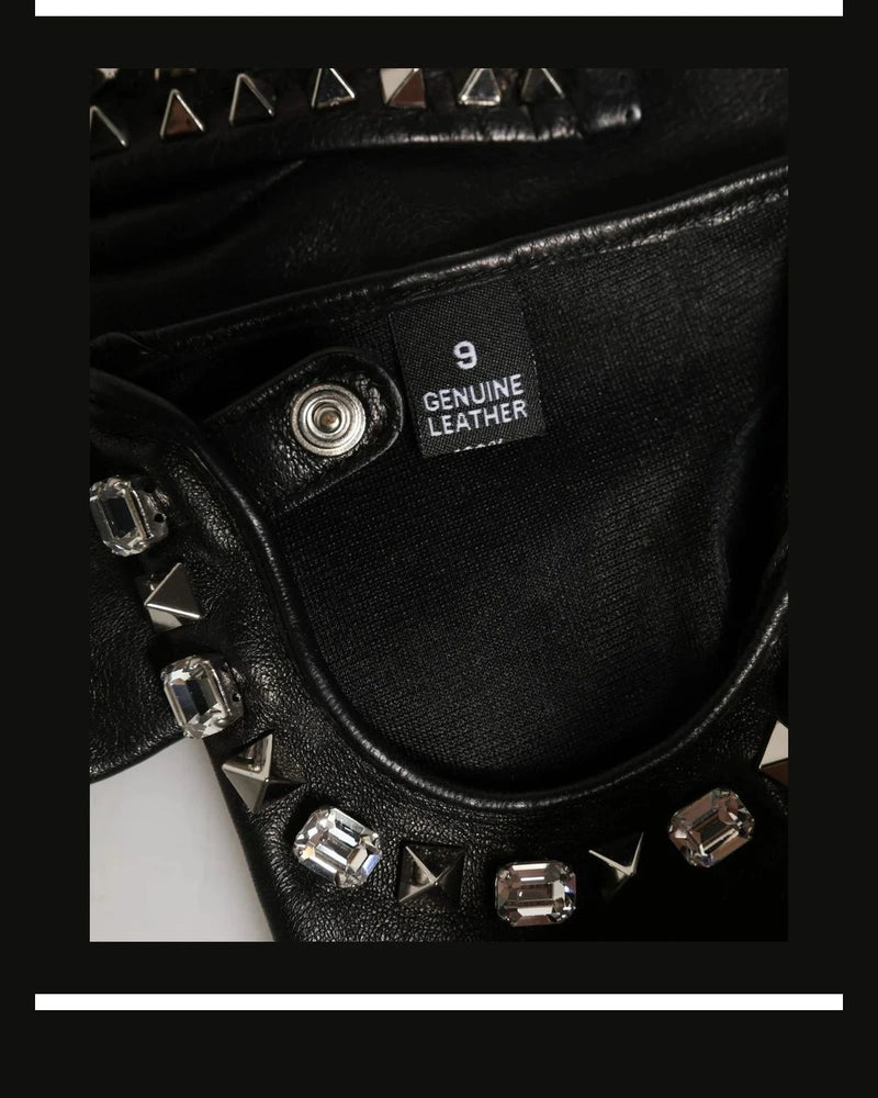Dolce & Gabbana Gloves & Mitten in black, Genuine Leather — view 4