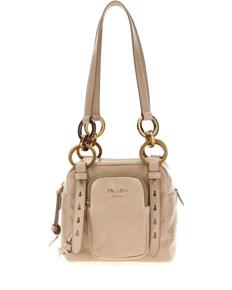 Prada Satchel Bag in pink, Calfskin Leather
