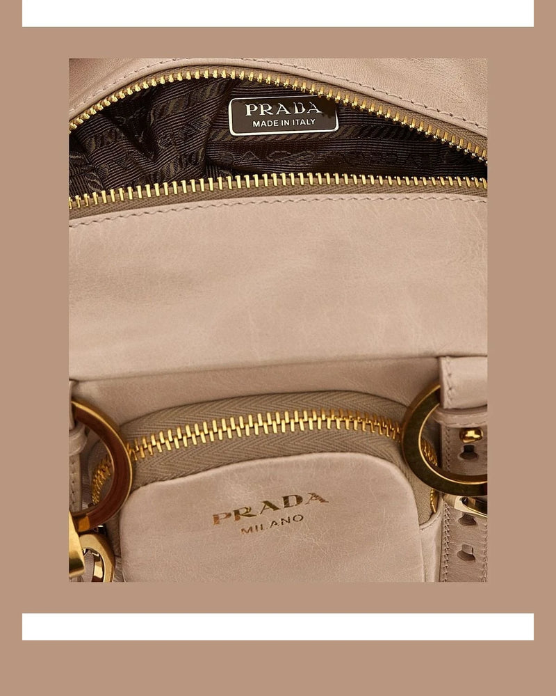 Prada Satchel Bag in pink, Calfskin Leather — view 4