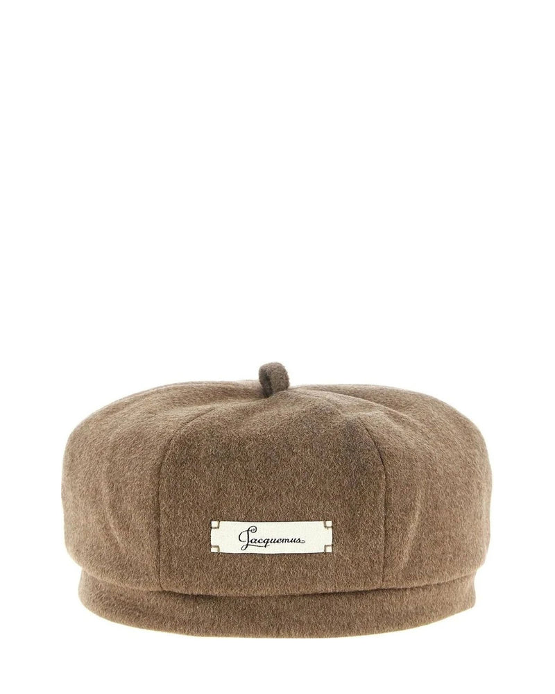 Jacquemus Beret in brown, Virgin Wool