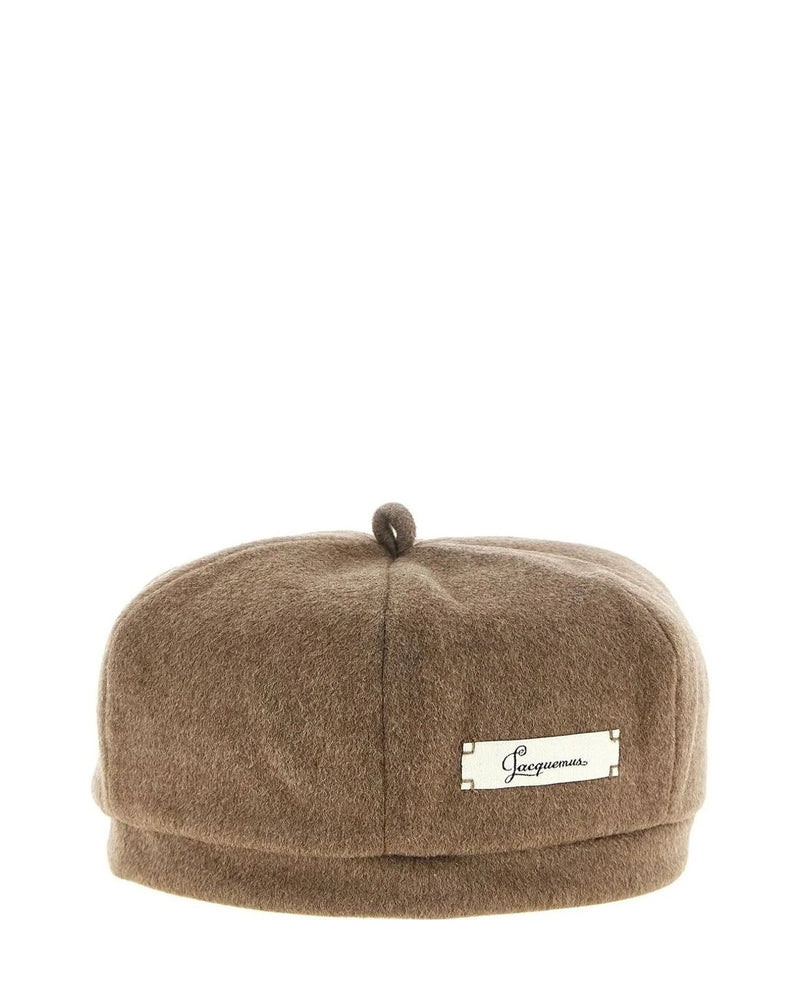 Jacquemus Beret in brown, Virgin Wool — view 2