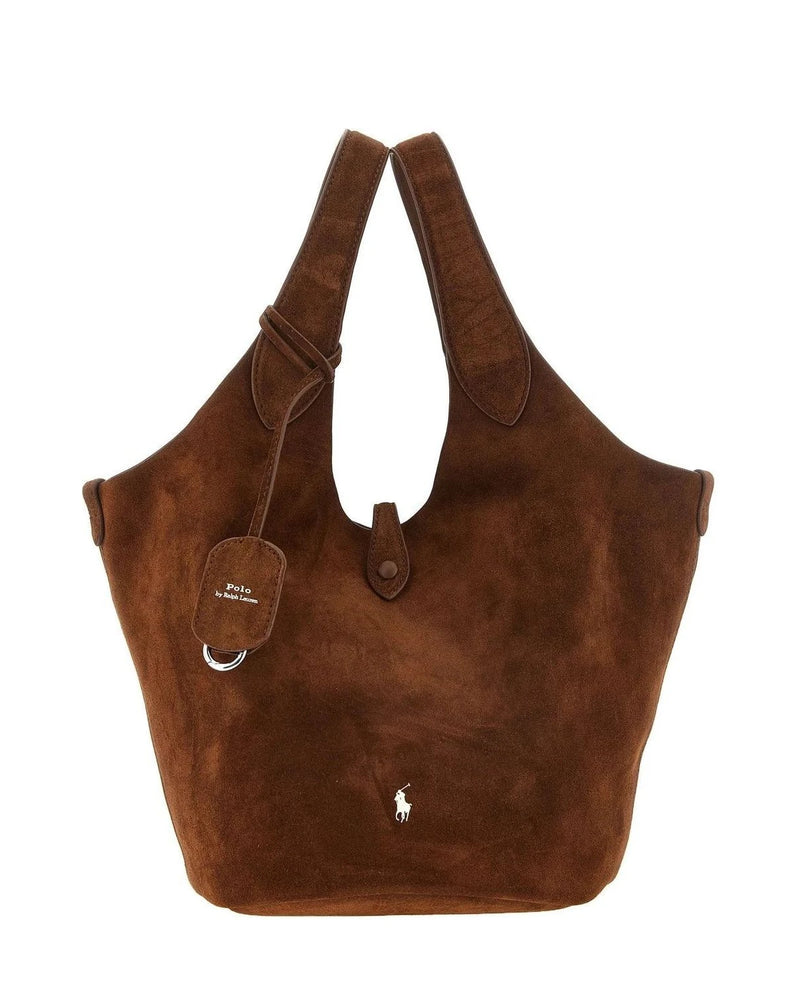 Polo Ralph Lauren Tote Bag in brown, Cow Leather