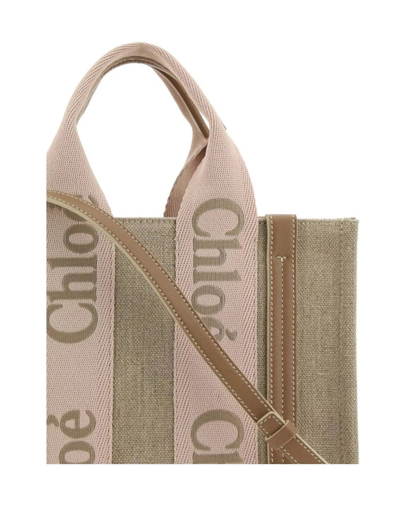 Chloé Tote Bag in beige, Linen — view 4