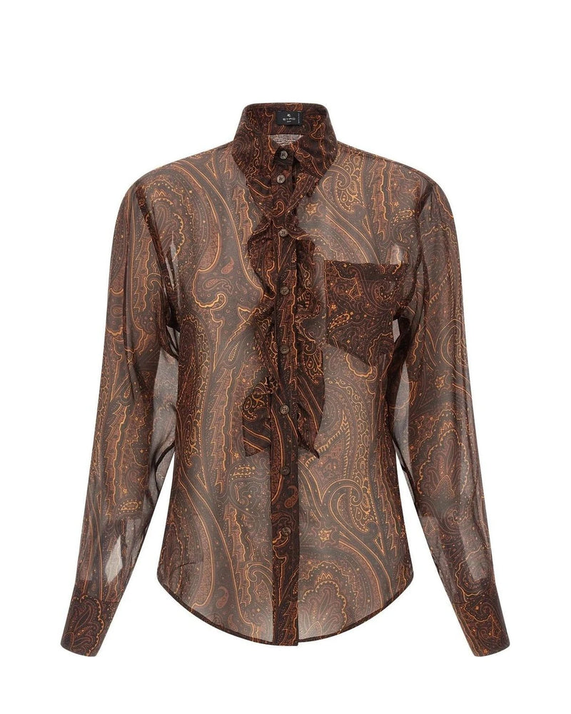 Etro Blouse in brown, Silk