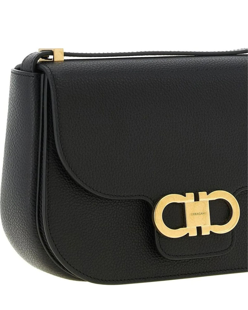 Ferragamo Cross Body Bag in black, Calfskin Leather — view 3