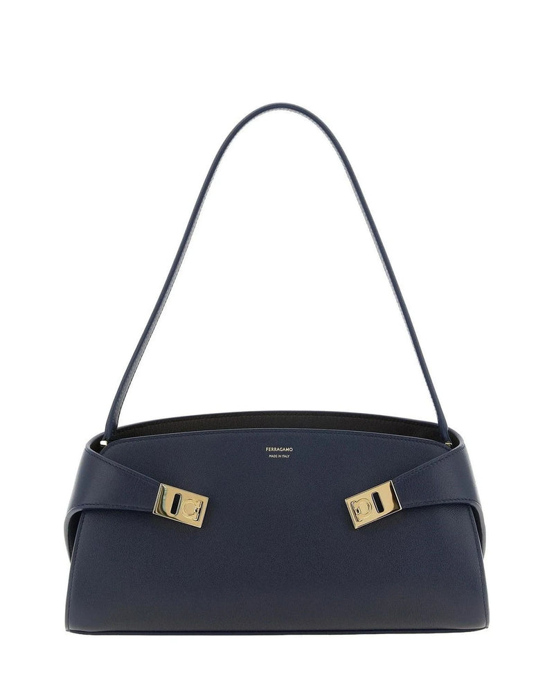 Ferragamo Shoulder Bag in blue, Calfskin Leather