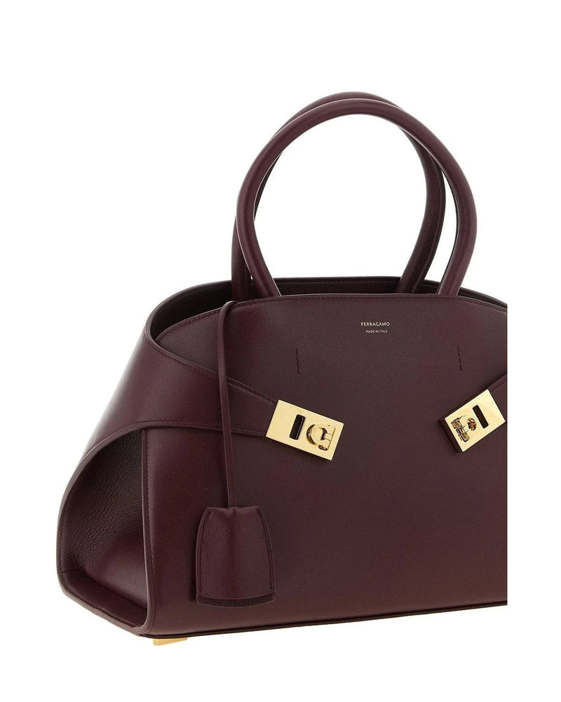 Ferragamo Satchel Bag in red, Calfskin Leather — view 3