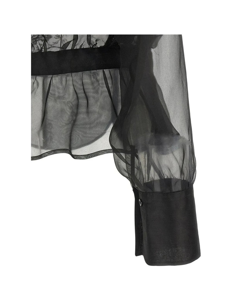 Ermanno Scervino Blouse in black, Silk — view 4