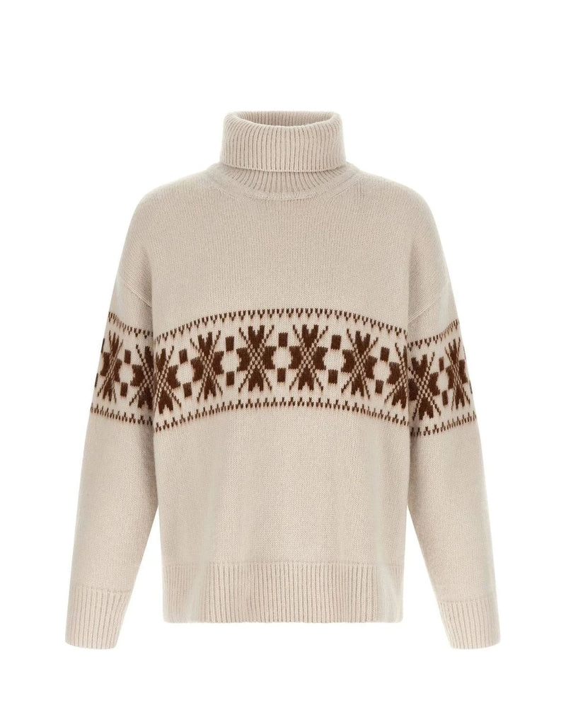 Kiton Sweater in white, Wool