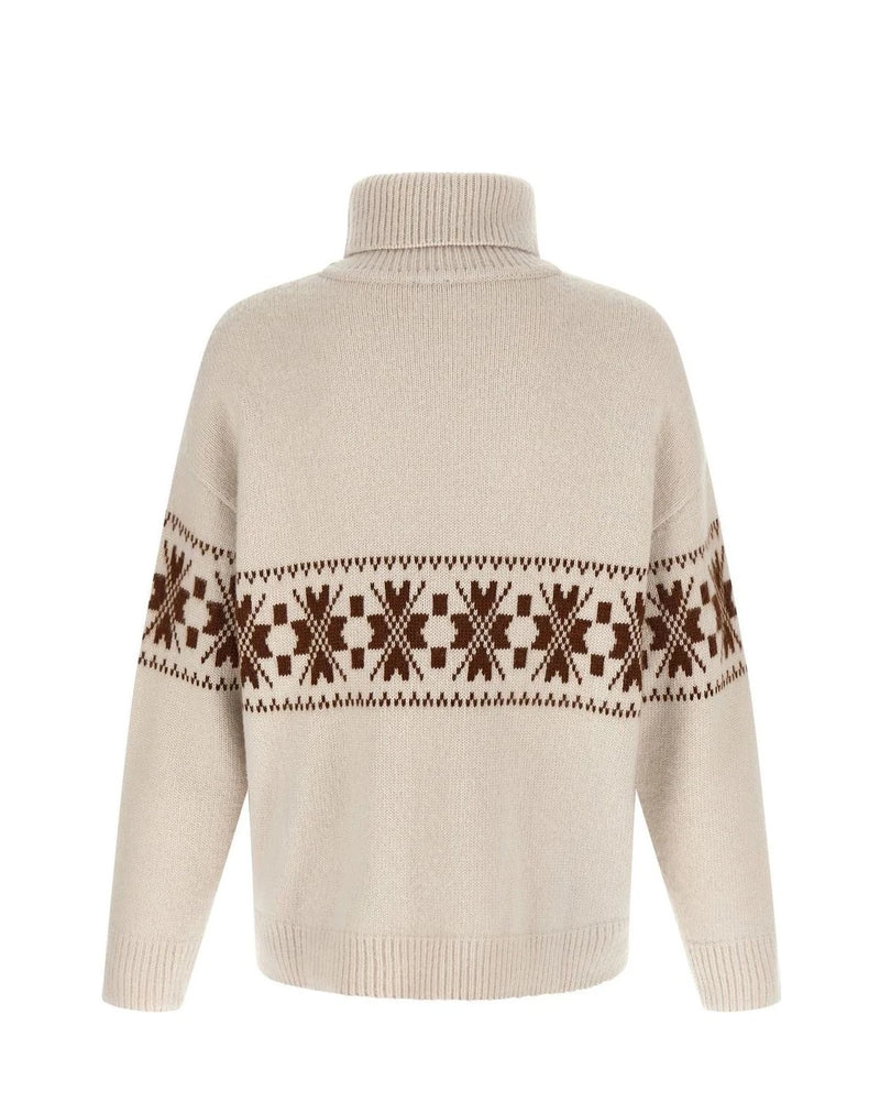 Kiton Sweater in white, Wool — view 2