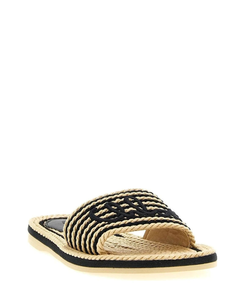 Chloé Slides in multicolor, Cotton — view 2