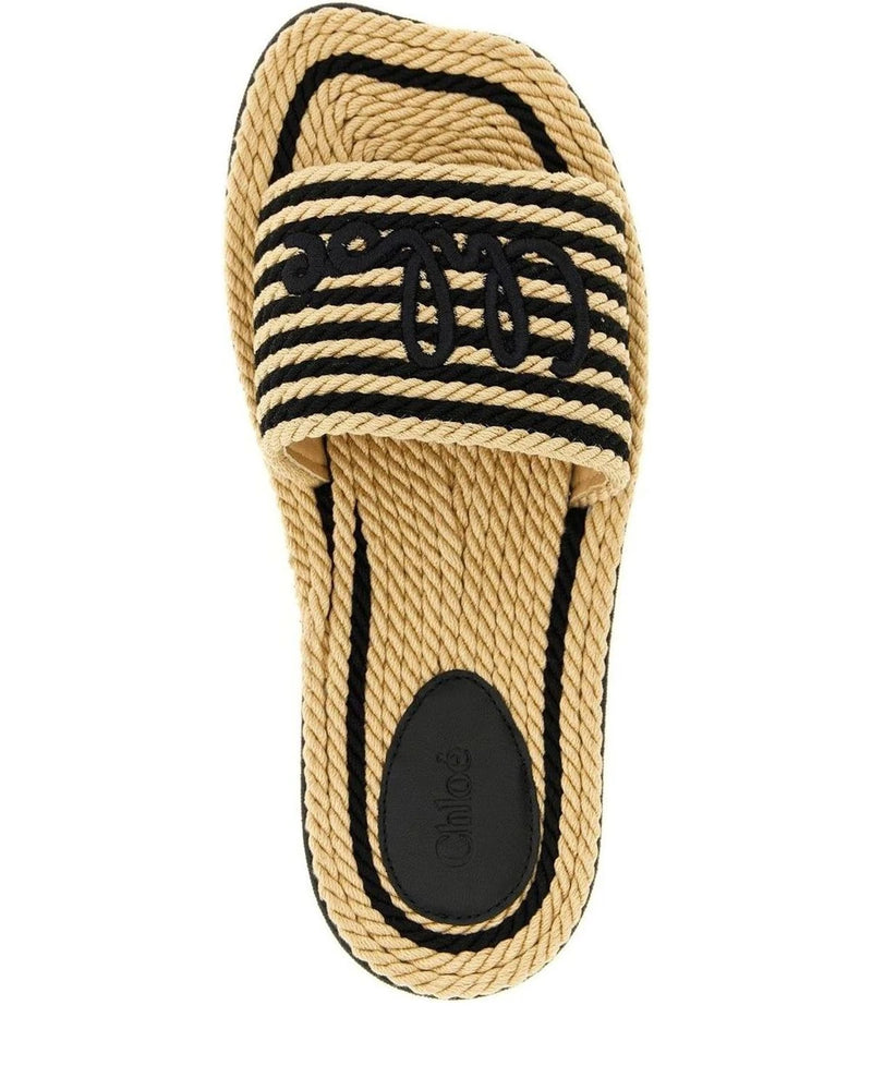 Chloé Slides in multicolor, Cotton — view 4