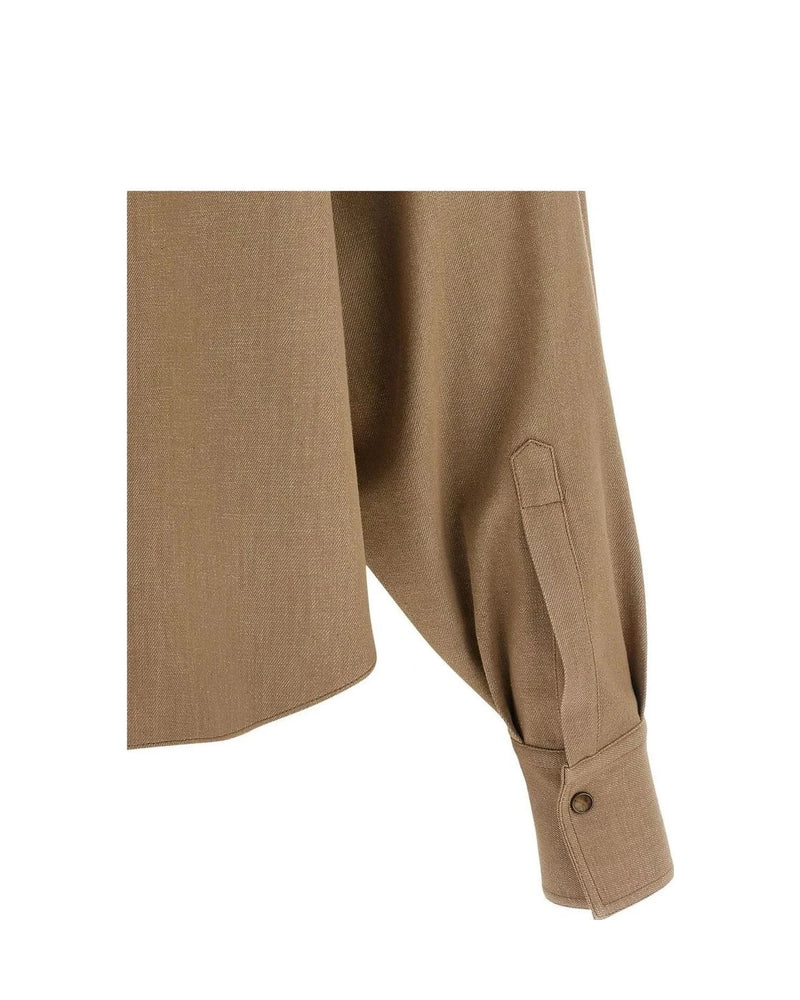 Brunello Cucinelli Dress Shirt in beige, Cotton — view 4
