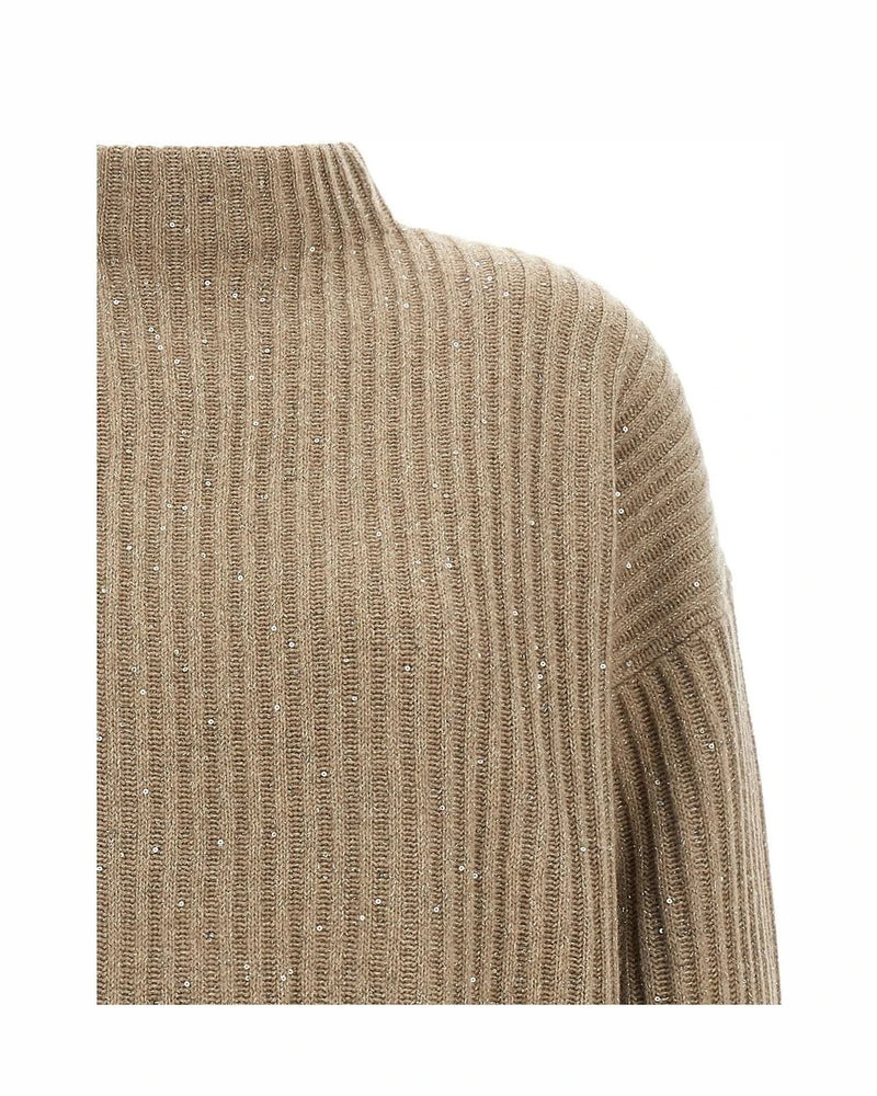 Brunello Cucinelli Sweater in beige, Cashmere — view 3