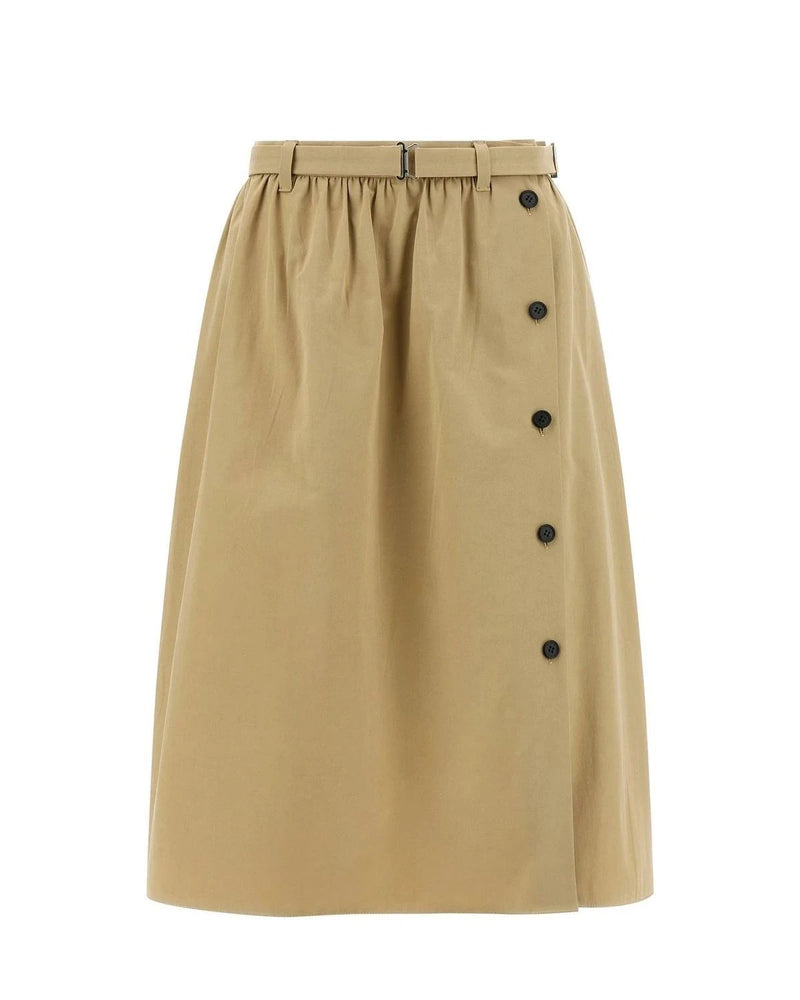Prada Skirt in beige, Cotton