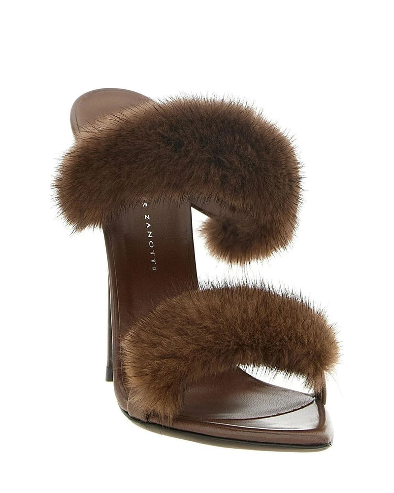 Giuseppe Zanotti Sandals in brown, Cow Leather — view 2