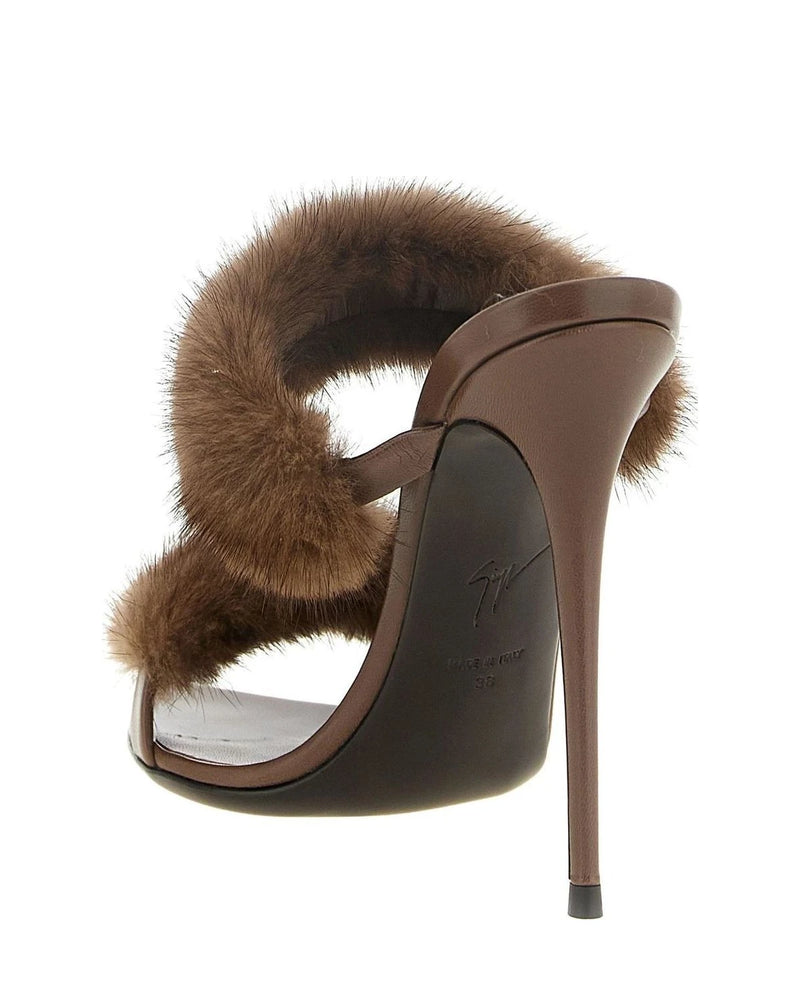 Giuseppe Zanotti Sandals in brown, Cow Leather — view 3