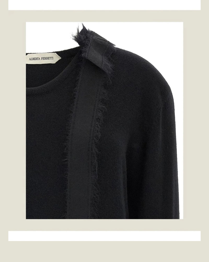 Alberta Ferretti Sweater in black, Cashmere — view 3