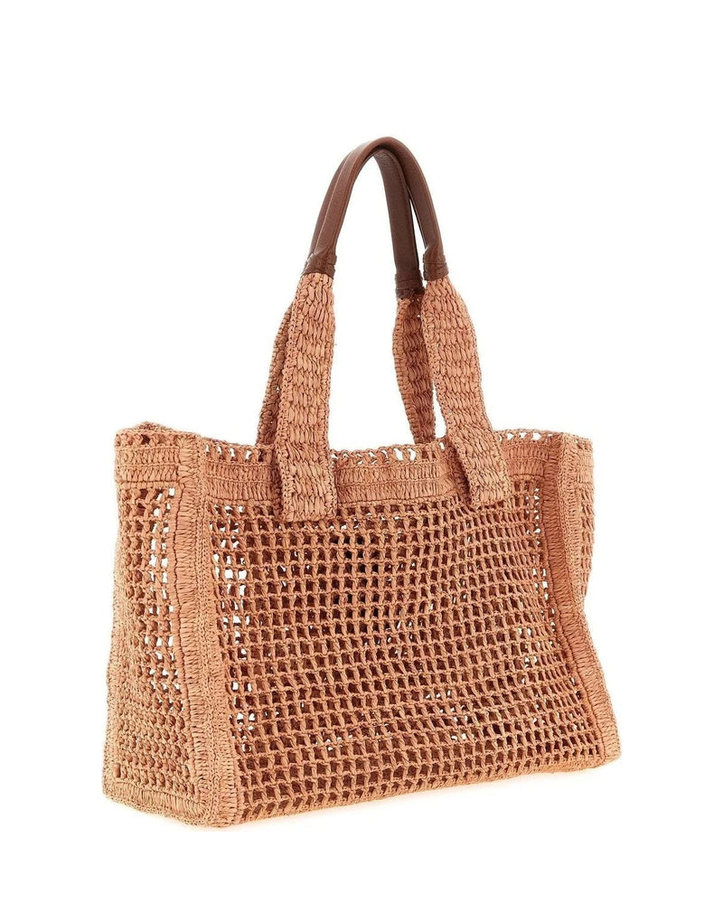 Chloé Tote Bag in pink, Raffia — view 2
