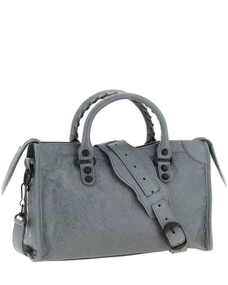 Balenciaga Satchel Bag in gray, Lamb Leather — view 2
