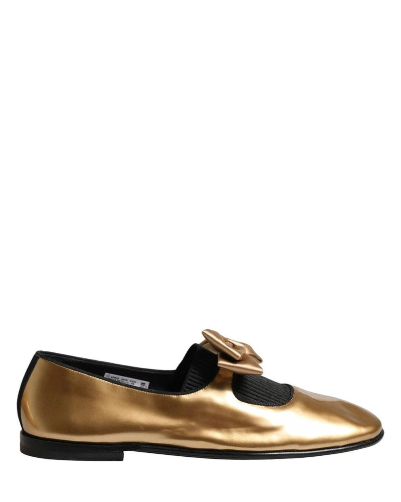 Dolce & Gabbana Loafers in gold, Leather