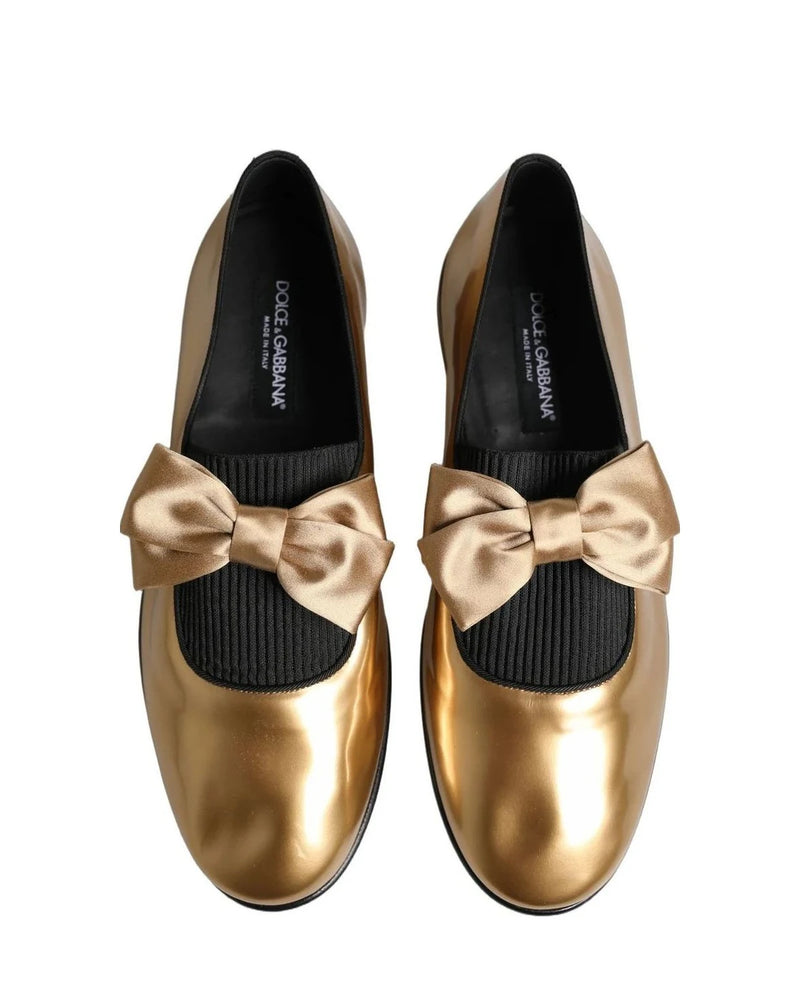 Dolce & Gabbana Loafers in gold, Leather — view 3