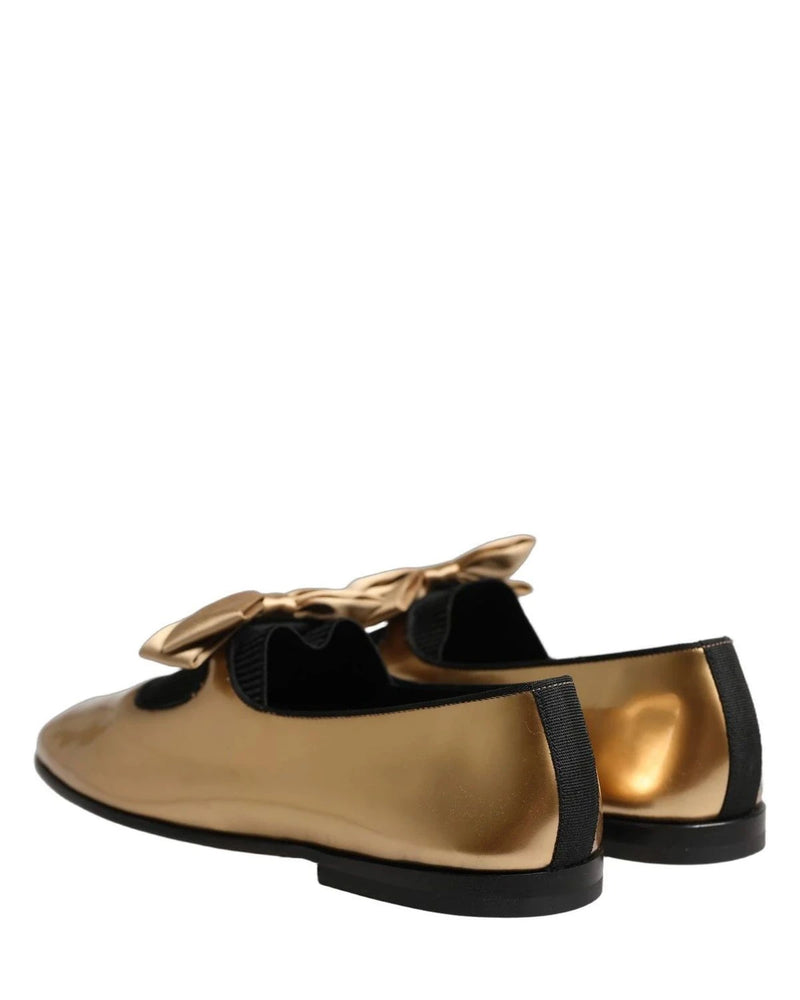Dolce & Gabbana Loafers in gold, Leather — view 5