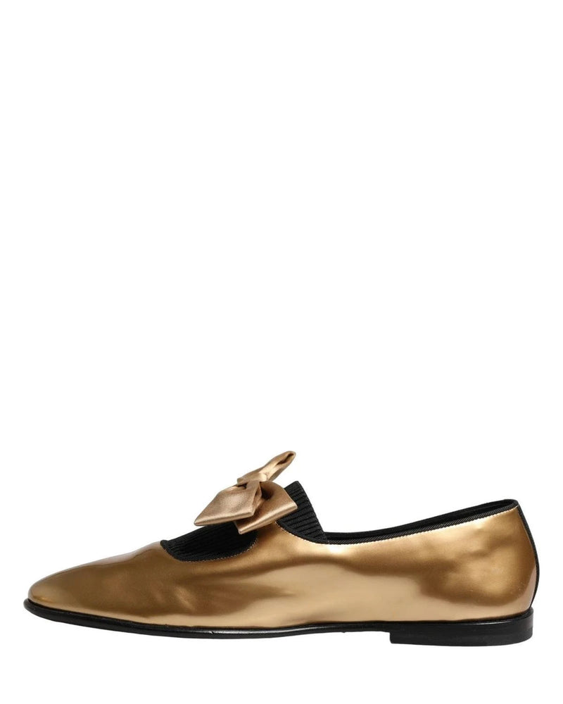 Dolce & Gabbana Loafers in gold, Leather — view 6