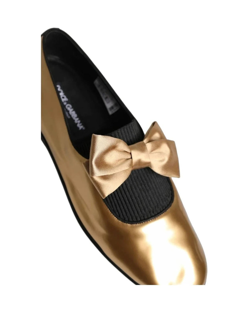 Dolce & Gabbana Loafers in gold, Leather — view 7