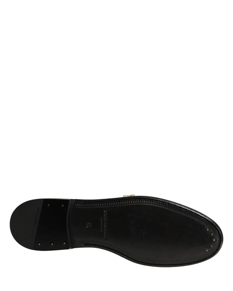 Dolce & Gabbana Loafers in gold, Leather — view 8