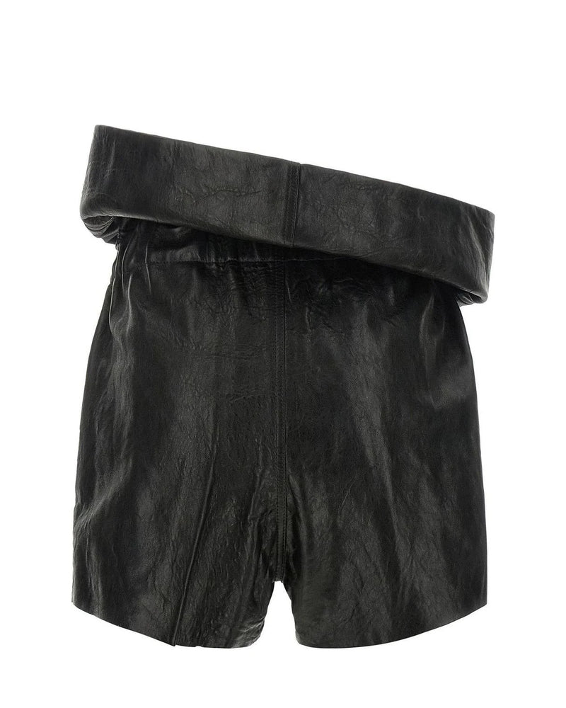 Rick Owens Bermuda in black, Lamb Leather — view 2