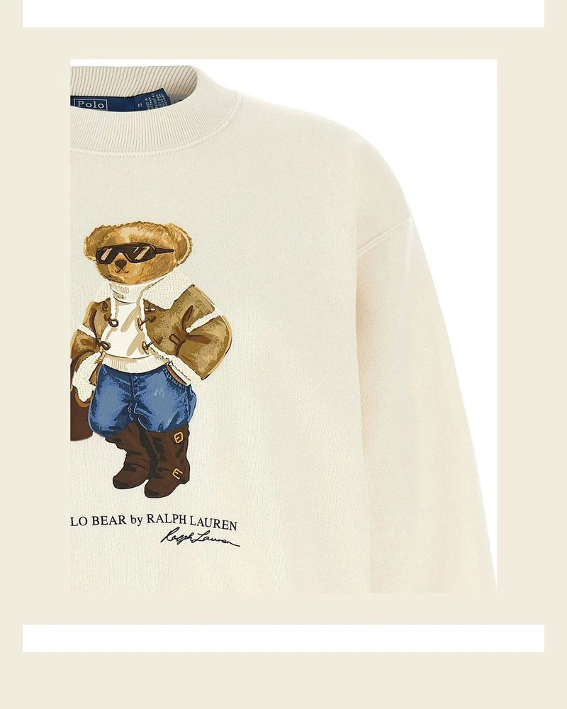 Polo Ralph Lauren Sweatshirt in white, Cotton — view 3