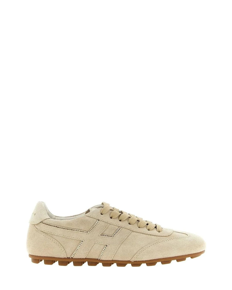Hogan Sneakers in beige, Calfskin Leather