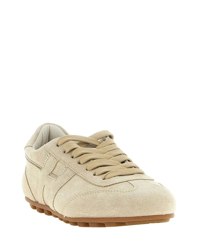 Hogan Sneakers in beige, Calfskin Leather — view 2